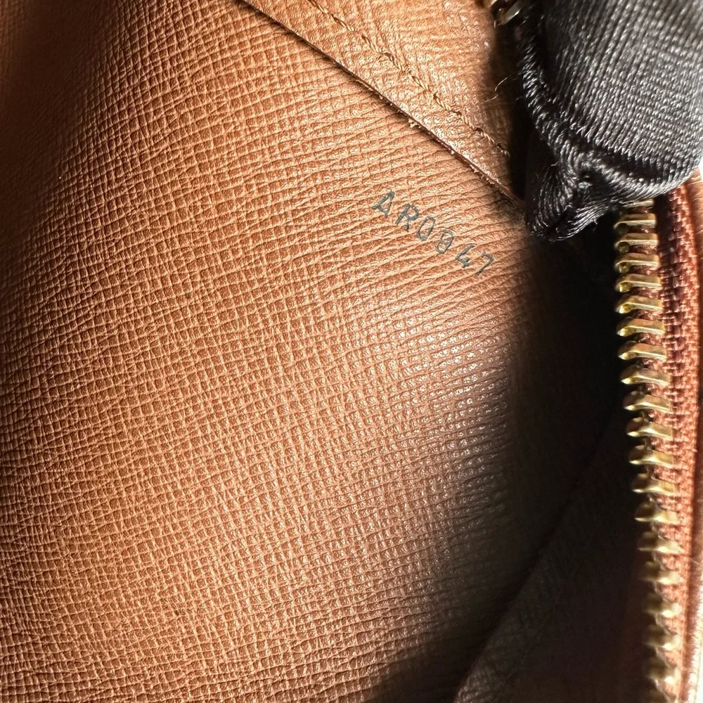 Stunning Brown and Gold Monogram Pouch